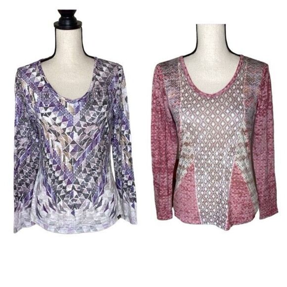 Prana Bundle of Two Long Sleeve Boho Tops Size S - Picture 1 of 14